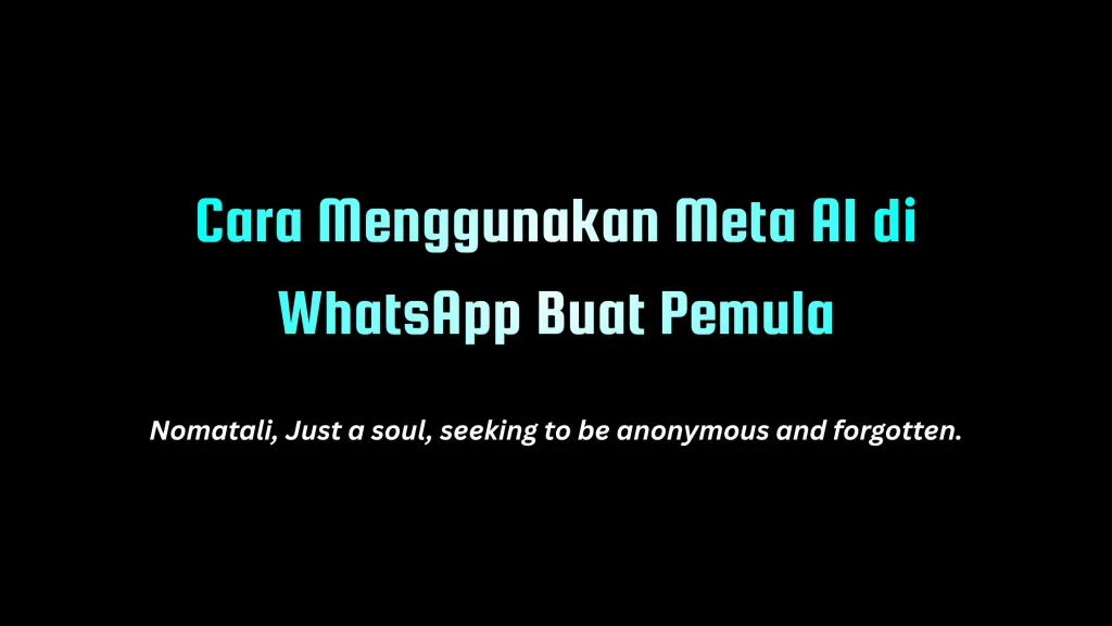 Cara Menggunakan Meta AI di WhatsApp