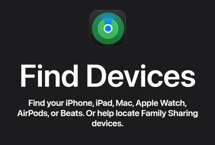 find apple devices