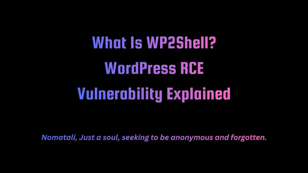 WP2Shell Wordpress Core RCE
