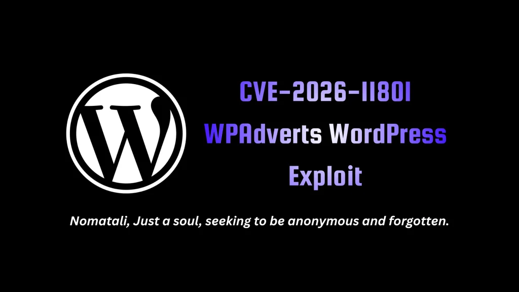 CVE-2026-11801 WPAdverts Wordpress Exploit