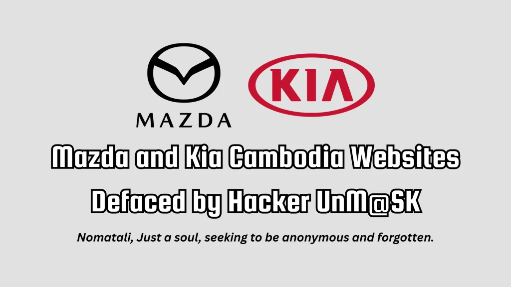 mazda and kia cambodia hacked